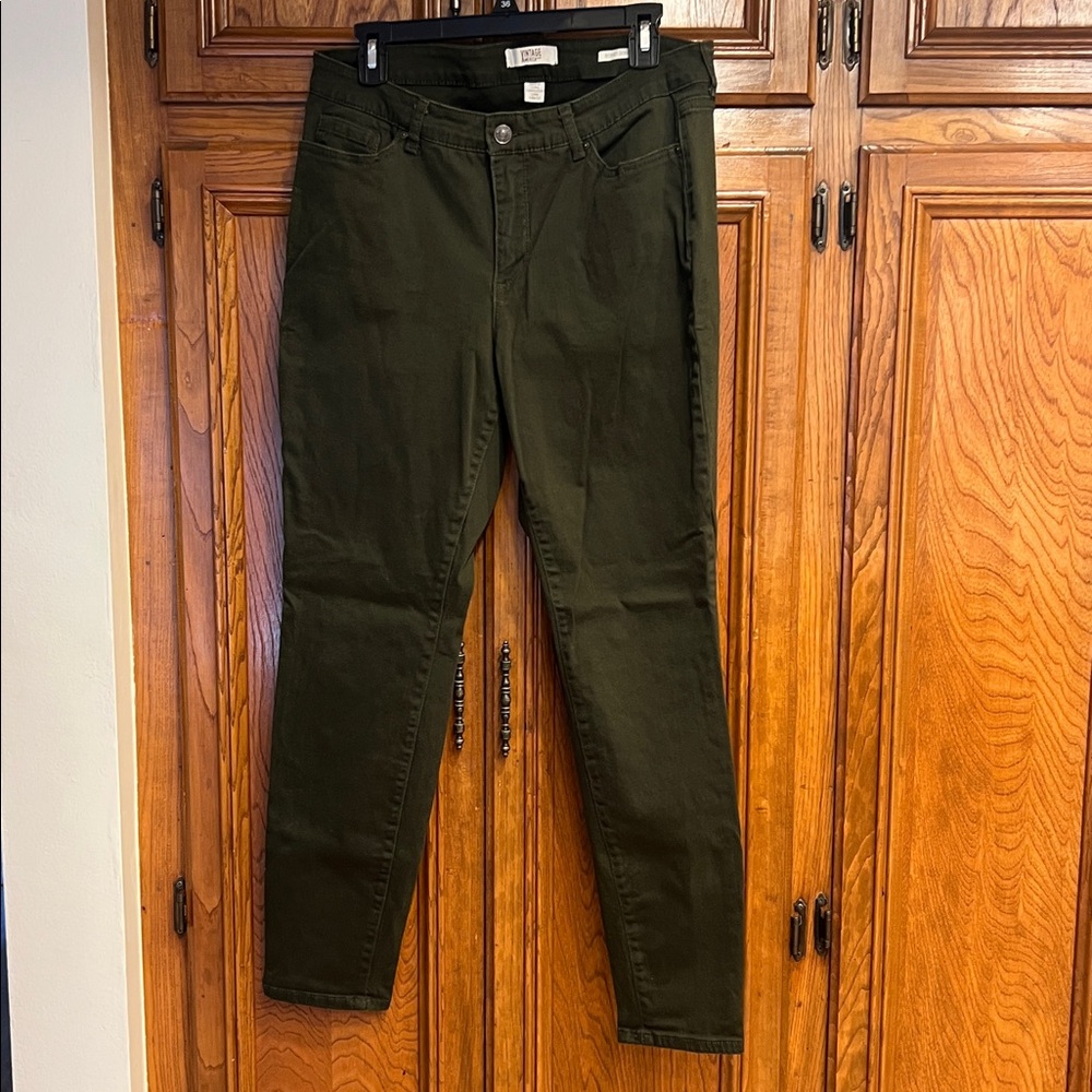 Vintage America Forest Green Denim Pants